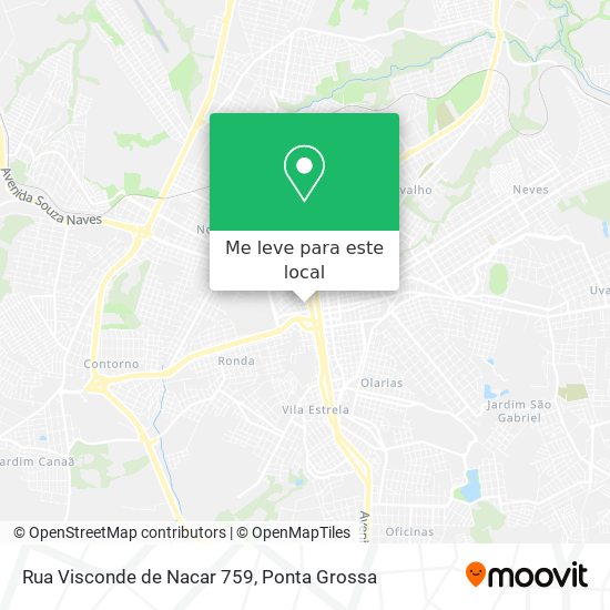 Rua Visconde de Nacar 759 mapa
