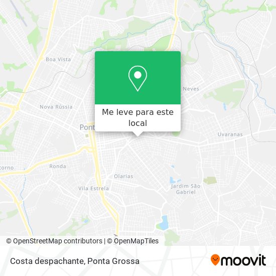 Costa despachante mapa