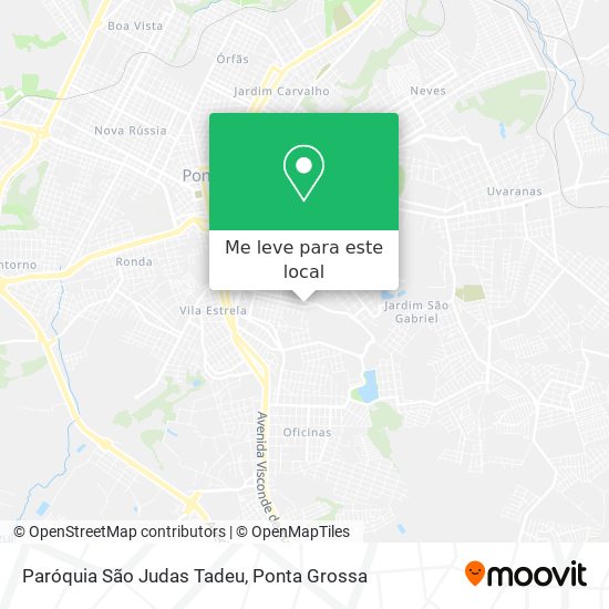 Paróquia São Judas Tadeu mapa