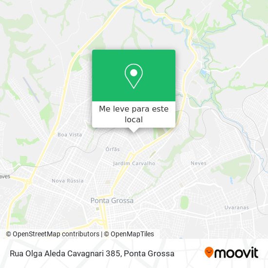 Rua Olga Aleda Cavagnari 385 mapa