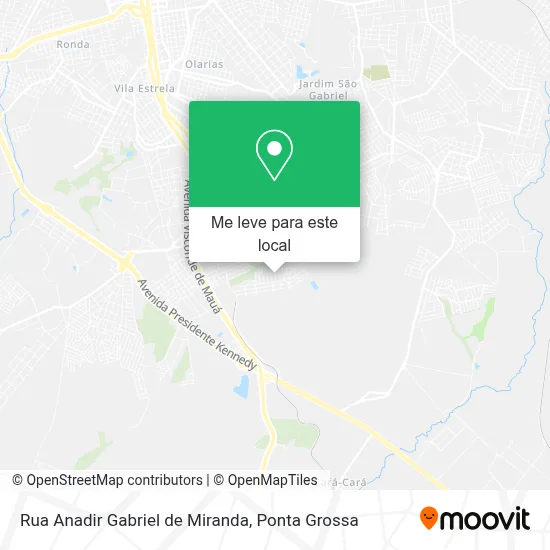 Rua Anadir Gabriel de Miranda mapa