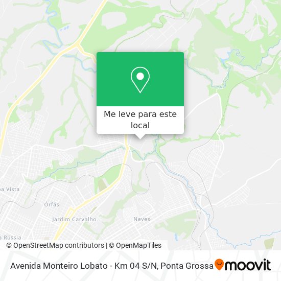 Avenida Monteiro Lobato - Km 04 S / N mapa