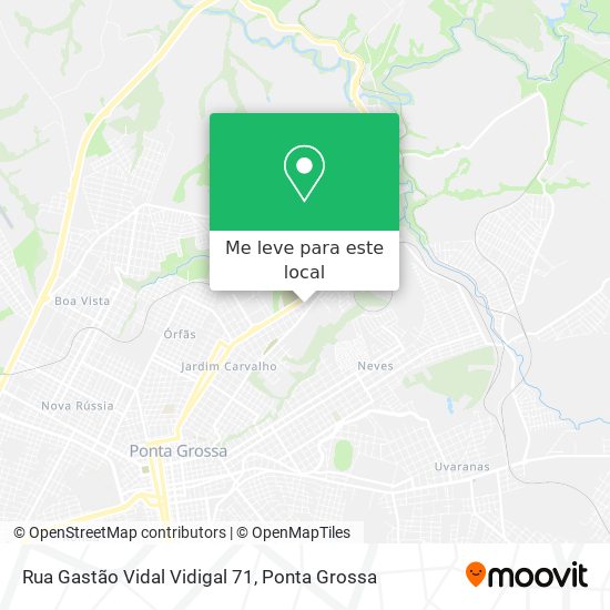 Rua Gastão Vidal Vidigal 71 mapa