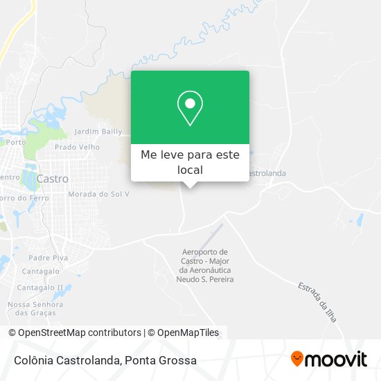 Colônia Castrolanda mapa