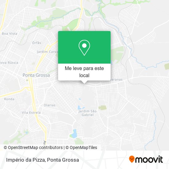 Império da Pizza mapa