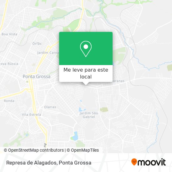 Represa de Alagados mapa