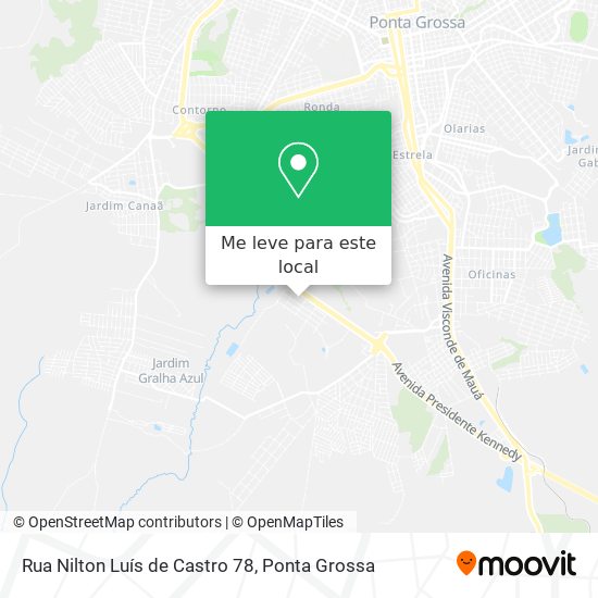 Rua Nilton Luís de Castro 78 mapa