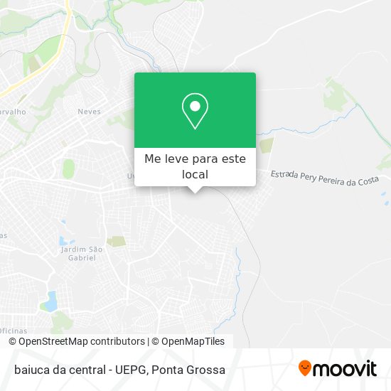 baiuca da central - UEPG mapa