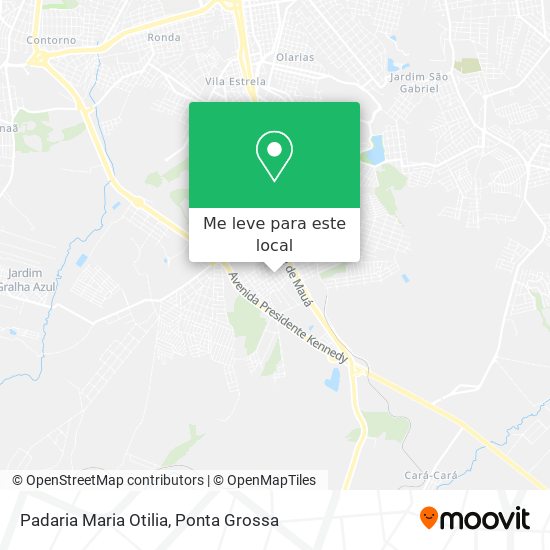 Padaria Maria Otilia mapa
