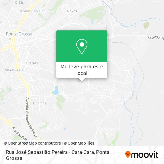 Rua José Sebastião Pereira - Cara-Cara mapa