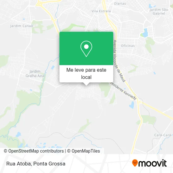 Rua Atoba mapa