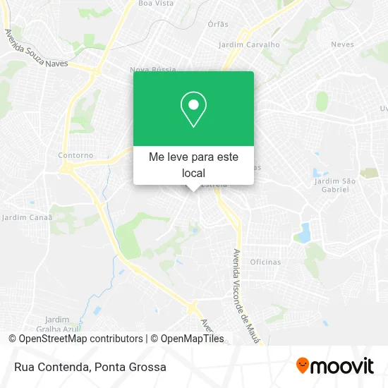 Rua Contenda mapa