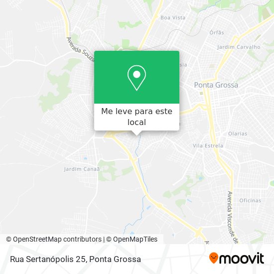 Rua Sertanópolis 25 mapa