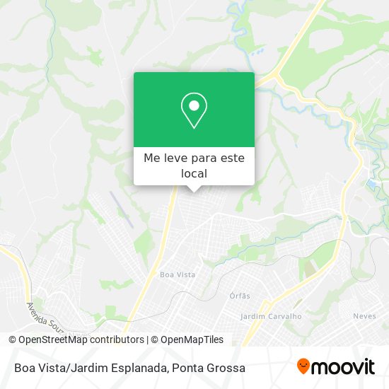 Boa Vista/Jardim Esplanada mapa