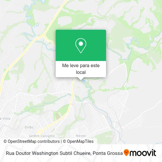 Rua Doutor Washington Subtil Chueire mapa