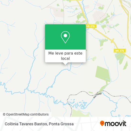 Colônia Tavares Bastos mapa