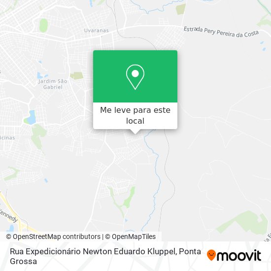 Rua Expedicionário Newton Eduardo Kluppel mapa