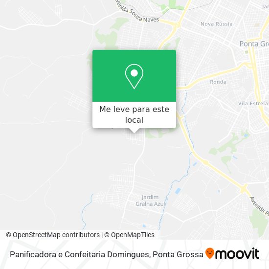 Panificadora e Confeitaria Domingues mapa