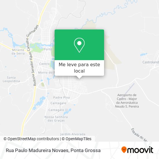 Rua Paulo Madureira Novaes mapa