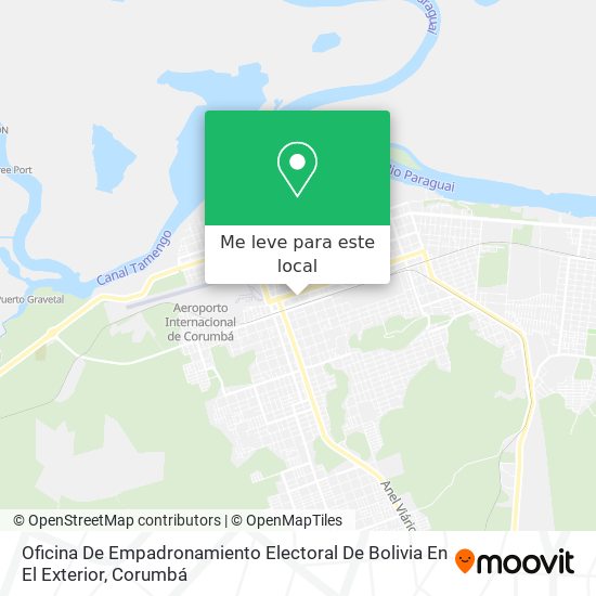 Oficina De Empadronamiento Electoral De Bolivia En El Exterior mapa