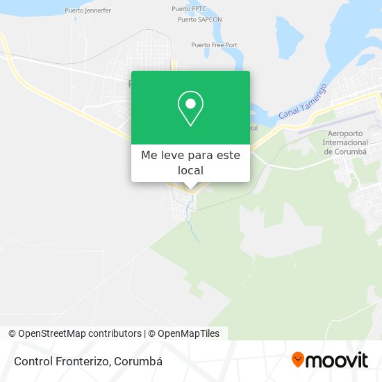 Control Fronterizo mapa