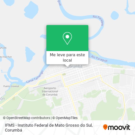 IFMS - Instituto Federal de Mato Grosso do Sul mapa