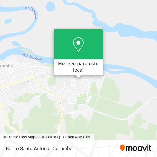 Bairro Santo Antônio mapa