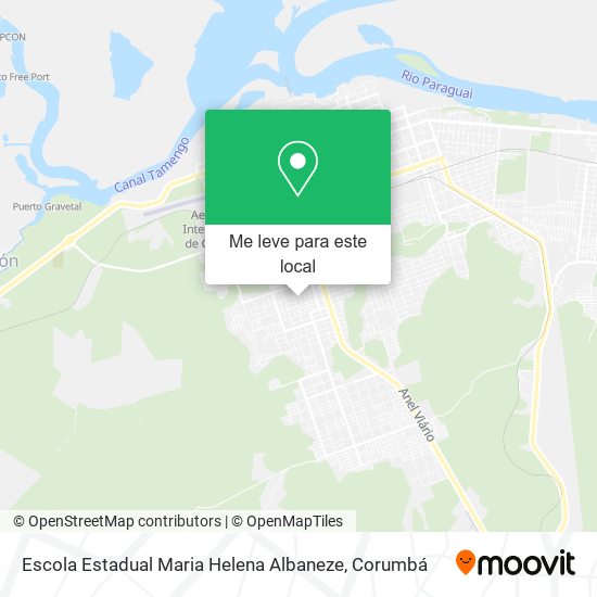 Escola Estadual Maria Helena Albaneze mapa