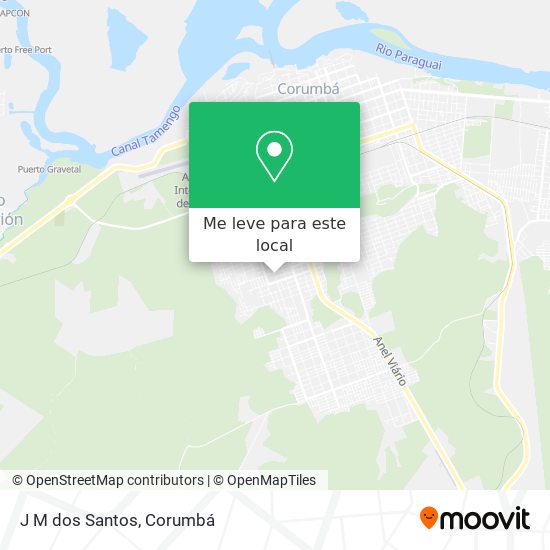 J M dos Santos mapa