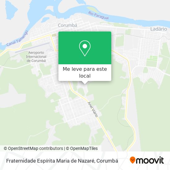 Fraternidade Espírita Maria de Nazaré mapa