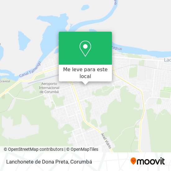 Lanchonete de Dona Preta mapa