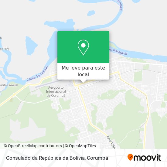 Consulado da República da Bolívia mapa