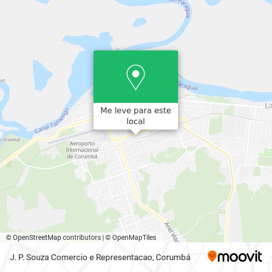 J. P. Souza Comercio e Representacao mapa