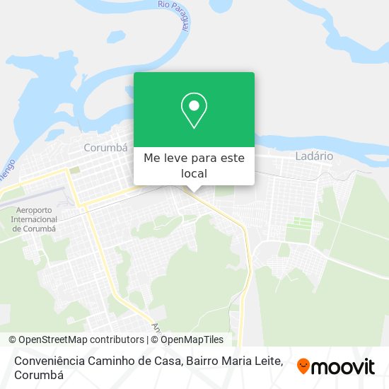 Conveniência Caminho de Casa, Bairro Maria Leite mapa