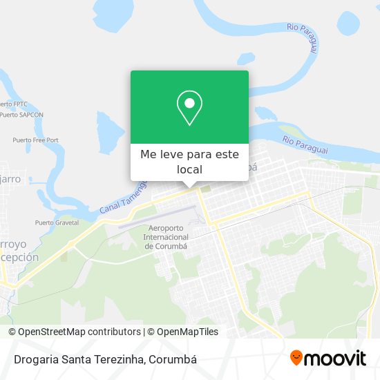 Drogaria Santa Terezinha mapa