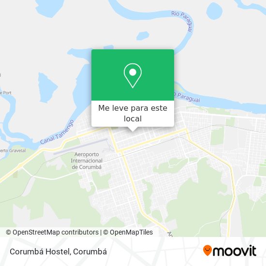 Corumbá Hostel mapa