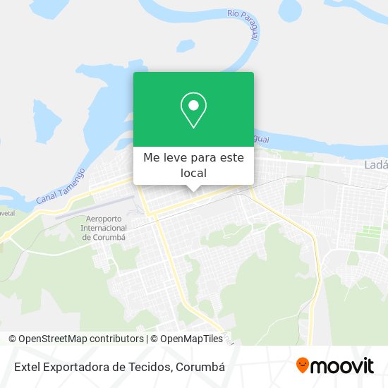 Extel Exportadora de Tecidos mapa