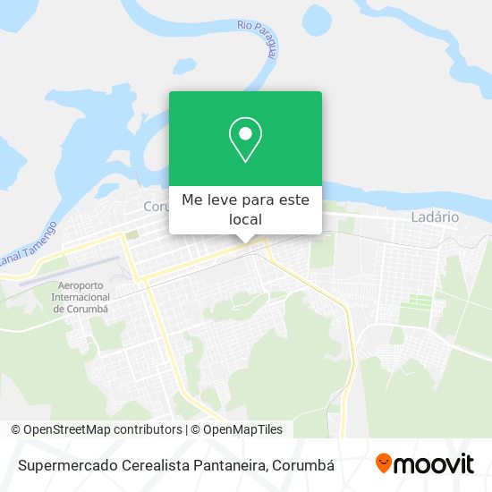 Supermercado Cerealista Pantaneira mapa