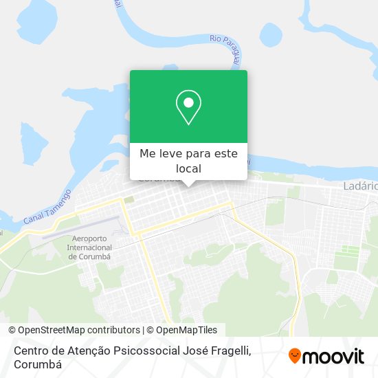 Centro de Atenção Psicossocial José Fragelli mapa