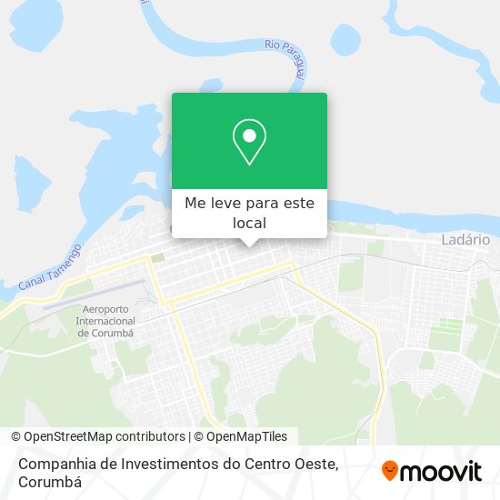 Companhia de Investimentos do Centro Oeste mapa