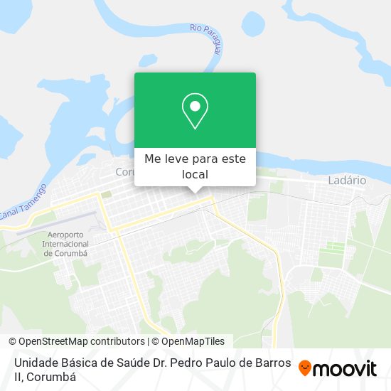 Unidade Básica de Saúde Dr. Pedro Paulo de Barros II mapa