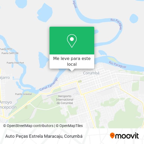 Auto Peças Estrela Maracaju mapa