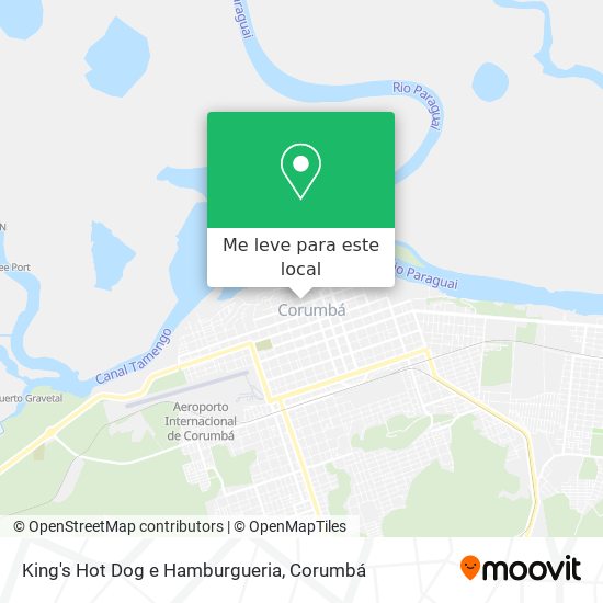 King's Hot Dog e Hamburgueria mapa