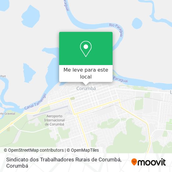 Sindicato dos Trabalhadores Rurais de Corumbá mapa