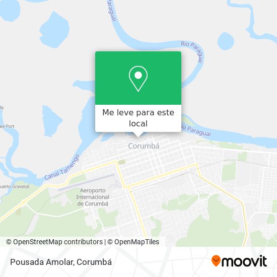 Pousada Amolar mapa