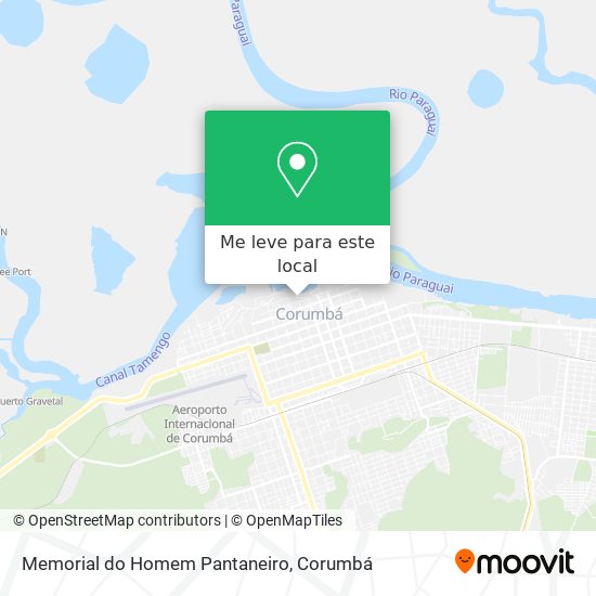 Memorial do Homem Pantaneiro mapa