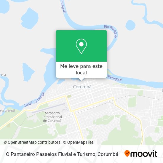 O Pantaneiro Passeios Fluvial e Turismo mapa