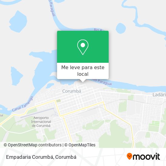 Empadaria Corumbá mapa