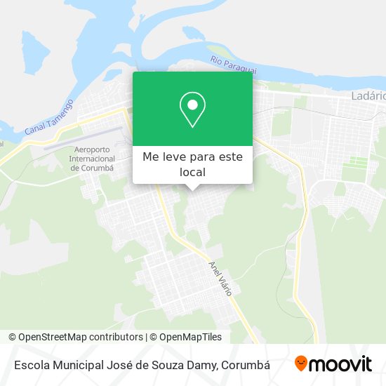 Escola Municipal José de Souza Damy mapa