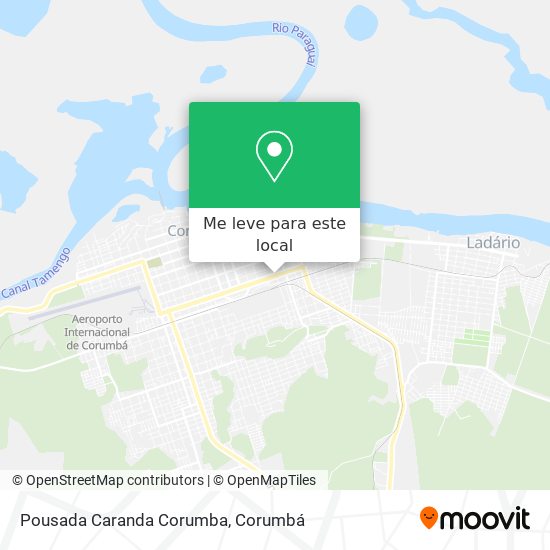 Pousada Caranda Corumba mapa